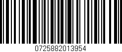 Código de barras (EAN, GTIN, SKU, ISBN): '0725882013954'