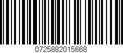 Código de barras (EAN, GTIN, SKU, ISBN): '0725882015668'