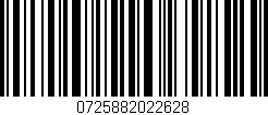 Código de barras (EAN, GTIN, SKU, ISBN): '0725882022628'