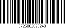 Código de barras (EAN, GTIN, SKU, ISBN): '0725882028248'