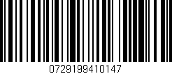 Código de barras (EAN, GTIN, SKU, ISBN): '0729199410147'