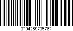 Código de barras (EAN, GTIN, SKU, ISBN): '0734259705767'