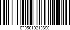 Código de barras (EAN, GTIN, SKU, ISBN): '0735810210690'