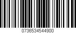 Código de barras (EAN, GTIN, SKU, ISBN): '0736534544900'