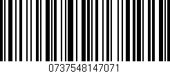 Código de barras (EAN, GTIN, SKU, ISBN): '0737548147071'