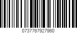 Código de barras (EAN, GTIN, SKU, ISBN): '0737787927960'