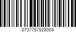 Código de barras (EAN, GTIN, SKU, ISBN): '0737787928004'