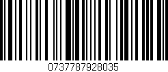 Código de barras (EAN, GTIN, SKU, ISBN): '0737787928035'