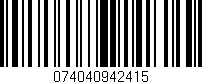 Código de barras (EAN, GTIN, SKU, ISBN): '074040942415'