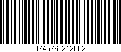 Código de barras (EAN, GTIN, SKU, ISBN): '0745760212002'