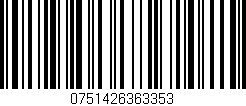 Código de barras (EAN, GTIN, SKU, ISBN): '0751426363353'