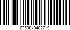 Código de barras (EAN, GTIN, SKU, ISBN): '0753048482719'