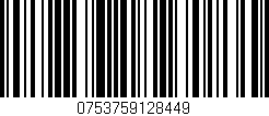 Código de barras (EAN, GTIN, SKU, ISBN): '0753759128449'