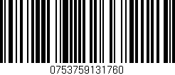 Código de barras (EAN, GTIN, SKU, ISBN): '0753759131760'