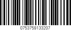 Código de barras (EAN, GTIN, SKU, ISBN): '0753759133207'