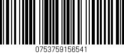 Código de barras (EAN, GTIN, SKU, ISBN): '0753759156541'