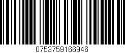 Código de barras (EAN, GTIN, SKU, ISBN): '0753759166946'