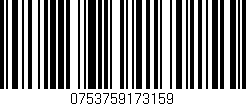 Código de barras (EAN, GTIN, SKU, ISBN): '0753759173159'