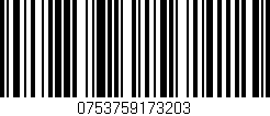 Código de barras (EAN, GTIN, SKU, ISBN): '0753759173203'