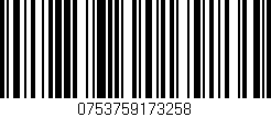 Código de barras (EAN, GTIN, SKU, ISBN): '0753759173258'