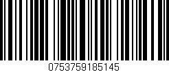 Código de barras (EAN, GTIN, SKU, ISBN): '0753759185145'