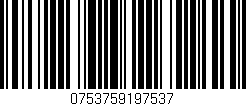 Código de barras (EAN, GTIN, SKU, ISBN): '0753759197537'