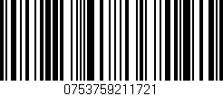 Código de barras (EAN, GTIN, SKU, ISBN): '0753759211721'