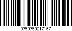 Código de barras (EAN, GTIN, SKU, ISBN): '0753759217167'