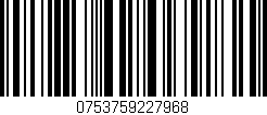 Código de barras (EAN, GTIN, SKU, ISBN): '0753759227968'