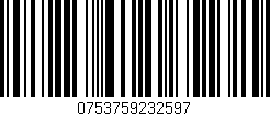 Código de barras (EAN, GTIN, SKU, ISBN): '0753759232597'