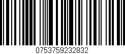 Código de barras (EAN, GTIN, SKU, ISBN): '0753759232832'