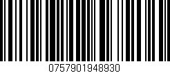 Código de barras (EAN, GTIN, SKU, ISBN): '0757901948930'