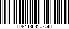 Código de barras (EAN, GTIN, SKU, ISBN): '07611608247440'