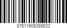 Código de barras (EAN, GTIN, SKU, ISBN): '07611608269022'