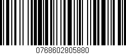 Código de barras (EAN, GTIN, SKU, ISBN): '0768602805880'