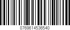 Código de barras (EAN, GTIN, SKU, ISBN): '0769614536540'