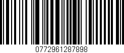 Código de barras (EAN, GTIN, SKU, ISBN): '0772961287898'