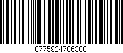 Código de barras (EAN, GTIN, SKU, ISBN): '0775924786308'