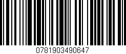 Código de barras (EAN, GTIN, SKU, ISBN): '0781903490647'