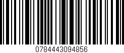 Código de barras (EAN, GTIN, SKU, ISBN): '0784443094856'