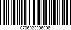 Código de barras (EAN, GTIN, SKU, ISBN): '0786023396886'