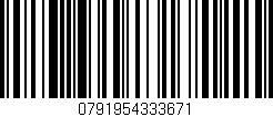 Código de barras (EAN, GTIN, SKU, ISBN): '0791954333671'