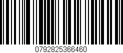 Código de barras (EAN, GTIN, SKU, ISBN): '0792825366460'