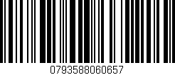 Código de barras (EAN, GTIN, SKU, ISBN): '0793588060657'