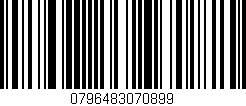Código de barras (EAN, GTIN, SKU, ISBN): '0796483070899'