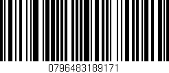 Código de barras (EAN, GTIN, SKU, ISBN): '0796483189171'