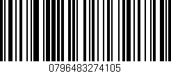 Código de barras (EAN, GTIN, SKU, ISBN): '0796483274105'