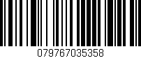 Código de barras (EAN, GTIN, SKU, ISBN): '079767035358'