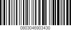 Código de barras (EAN, GTIN, SKU, ISBN): '0803046903430'