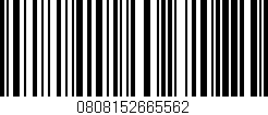 Código de barras (EAN, GTIN, SKU, ISBN): '0808152665562'